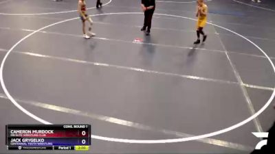 98 lbs Cons. Round 1 - Cameron Murdock, MN Elite Wrestling Club vs Jack Grygelko, Centennial Youth Wrestling