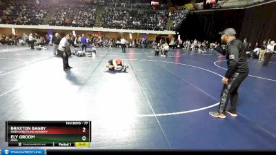 77 lbs Quarterfinal - Braxton Bagby, Moen Wrestling Academy vs Ely Groom, Iowa