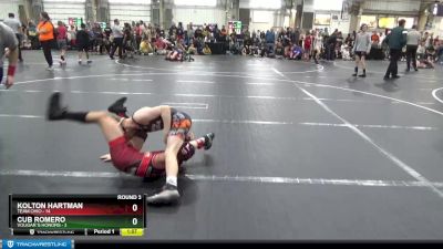 68 lbs Round 3 (6 Team) - Kolton Hartman, Team Ohio vs Cub Romero, Vougar`s Honors