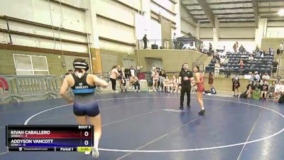 120 lbs Round 3 (3 Team) - Kivah Caballero, Hawaii 1 vs Addyson Vancott, Utah 2