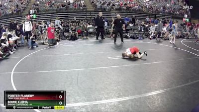 50 lbs Finals (8 Team) - Bowe Klema, Kansas Copperhead vs Porter Flanery, Team Texas Blue