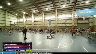 65 lbs Cons. Round 1 - Camden Lawson, Utah vs Kapeli Wakinekona, Hawaii