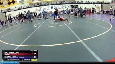 125 lbs Quarterfinal - Ryan Hockaday, Indiana vs Cohen Long, Contenders Wrestling Academy