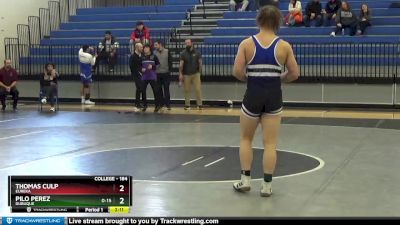 184 lbs Round 4 - Thomas Culp, Eureka vs Pilo Perez, Dubuque