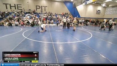 130 lbs Cons. Round 1 - Cohen Knighton, Northside Wrestling Club vs Lincoln Lewis, Timpanogos Wrestling