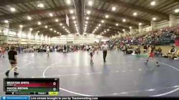 77 lbs Quarters & Wb (16 Team) - Braxton Smith, Stout vs Mason Brown, Utah Green