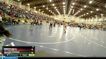 97 lbs Finals (2 Team) - Brayden Spencer, Utah Green vs BREIDYN RALLS, West Coast Riders