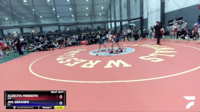 125 lbs Champ. Round 2 - Aleeciya Meredith, WA vs Ava Ebrahimi, CA