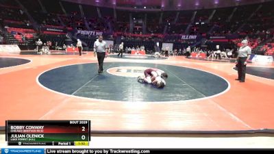 2A 126 lbs Champ. Round 1 - Bobby Conway, Chicago (Brother Rice) vs Julian Olenick, Lake Forest (H.S.)