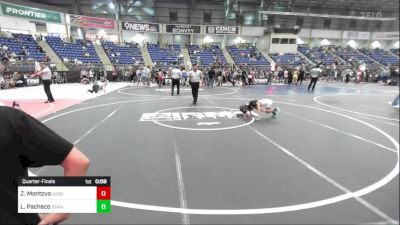 43 lbs Quarterfinal - Zane Montoya, Juggernaut WC vs Livi-Ana Pacheco, Duran Elite