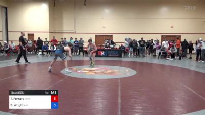 61 kg Rnd Of 32 - Tyler Ferrara, Spartan Combat Rtc/ Tmwc vs Bubba Wright, Air Force Regional Training Center