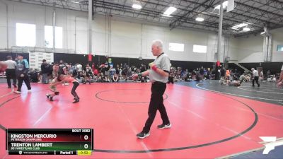 58 lbs Round 3 - Kingston Mercurio, Peterson Grapplers vs Trenton Lambert, 951 Wrestling Club