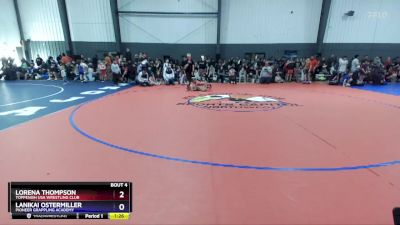 62-69 lbs Round 1 - Lorena Thompson, Toppenish USA Wrestling Club vs Lanikai Ostermiller, Pioneer Grappling Academy