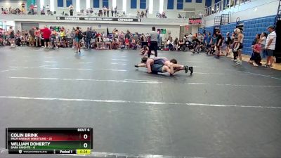 138 lbs Round 3 (4 Team) - Colin Brink, Palm Harbor Wrestling vs William Doherty, Dark Knights