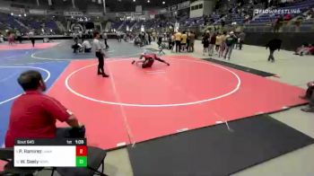 200 lbs Round Of 16 - Pedro Ramirez, Lamar Middle School vs Wyatt Seely, North Park