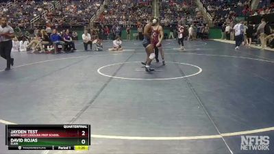 1A 120 lbs Quarterfinal - Jayden Test, North East Carolina Prep School vs David Rojas, Elkin