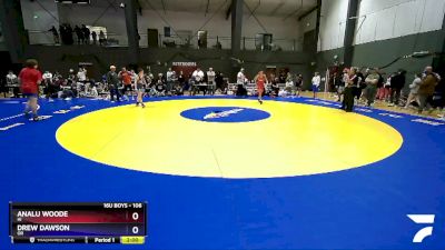 106 lbs Quarterfinal - Analu Woode, HI vs Drew Dawson, OR