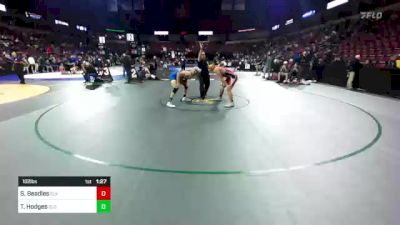 182 lbs Round Of 16 - Scott Beadles, Calaveras (SJ) vs Tyler Hodges, Clovis (CS)