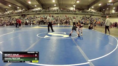 70 lbs Cons. Round 4 - Beckett Golay, Proving Grounds Wrestling-A  vs Mason Proctor, Team Action Wrestling Club-A