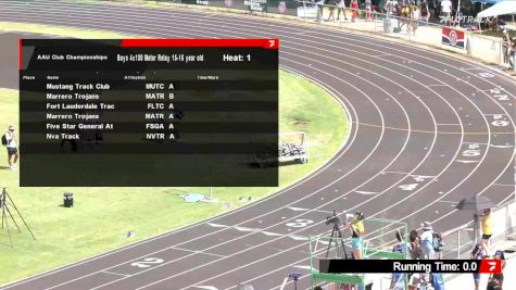 Youth Boys' 4x100m Relay, Semi-Finals 1 - Age 15-16