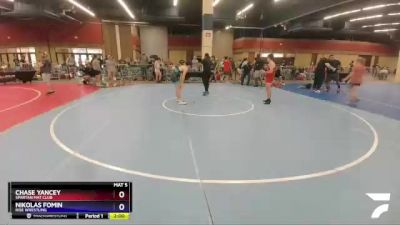 138 lbs Quarterfinal - Chase Yancey, Spartan Mat Club vs Nikolas Fomin, Rise Wrestling