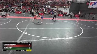 79 lbs Cons. Round 5 - Monti Fry, Glenwood City vs Gabriel Becker, Slinger Red Rhinos WC