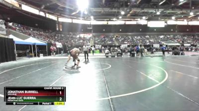 170 lbs Champ. Round 2 - Jonathan Burrell, Vallivue vs Jean-Luc Guerra, Mountain View