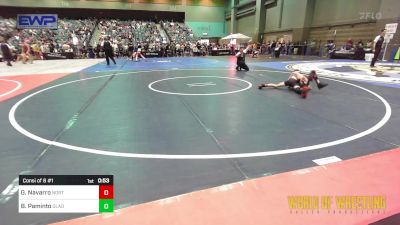 80 lbs Consi Of 8 #1 - Gabriel Navarro, NorthShore Wrestling Club vs Brayden Paminto, Gladiator Wrestling