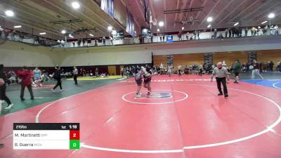 215 lbs Consi Of 8 #1 - Martin Martinetti, St. Peter's Prep vs Brody Guerra, Newton