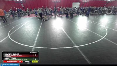 84 lbs Cons. Round 1 - Brady Stahl, Whitelaw Warriors Wrestling Club vs Dawson Radke, Pardeeville Boys Club Youth Wrestling