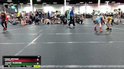 96 lbs Round 2 (8 Team) - Tommy Wurster, POWA vs Chad Artman, Ohio Gold