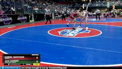 2A-150 lbs Semifinal - Zack Sanders, Haralson County vs Gabriel Hightower, Vidalia