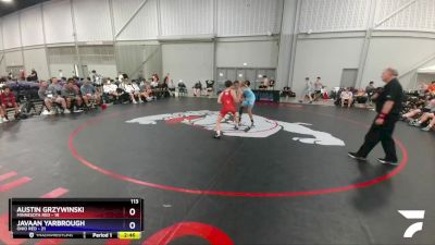 113 lbs 4th Wrestleback (16 Team) - Austin Grzywinski, Minnesota Red vs Javaan Yarbrough, Ohio Red