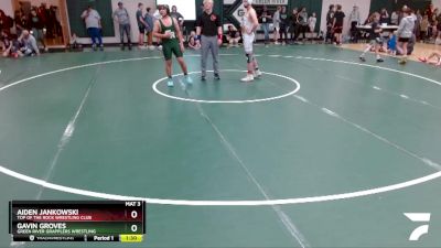 150 lbs Quarterfinal - Gavin Groves, Green River Grapplers Wrestling vs Aiden Jankowski, Top Of The Rock Wrestling Club