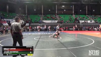 106 lbs Semifinal - BRILEY CARTER, Ohatchee vs Xavier Escorpizo, St. John Paul II