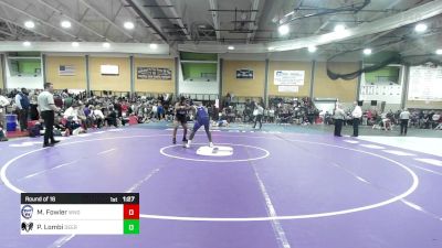 215 lbs Round Of 16 - Malachi Fowler, Windham-CT vs Pedro Lombi, Deering