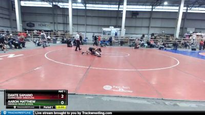 105 lbs Cons. Round 6 - Dante Samano, Glenns Ferry Wrestling vs Aaron Matthew, Meridian Middle School