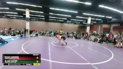 185 lbs Round 1 - Rylie Carmine, Amped Wrestling Club vs Blake Baker, Spartan Mat Club