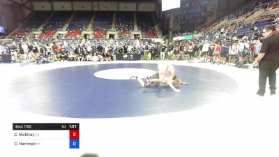 120 lbs Rnd Of 32 - Caleb McElroy, California vs Collier Hartman, Pennsylvania