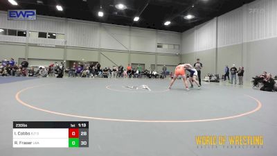 230 lbs Rr Rnd 2 - Isaac Cobbs, Oklahoma Elite 14u Orange vs Roman Fraser, LWA 14u