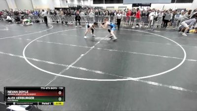 119 lbs Cons. Round 3 - Alex Herburger, Colorado vs Nevan Doyle, Askren Wrestling Academy