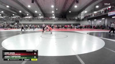 190 lbs Cons. Round 3 - Aden Davis, Nixa Youth Wrestling-AAA  vs Aiden Carpenter, Owensville Kids Wrestling Club-AAA