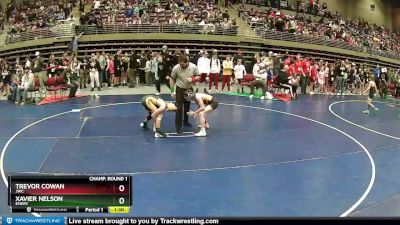 93 lbs Champ. Round 1 - Xavier Nelson, Emery vs Trevor Cowan, JWC