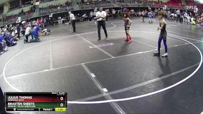 65 lbs 5th Place Match - Julius Thomas, Nebraska Boyz vs Braxten Sheets, Hershey Youth Wrestling