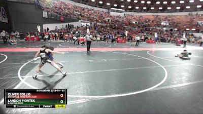 81 lbs Semifinal - Landon Piontek, X-Factor Elite vs Oliver Bollig, Evansville Wrestling Club