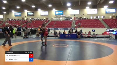 92 kg 3rd Place - Enock Francois, NYAC/FLWC vs Deron Winn, TMWC