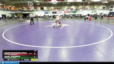 174 lbs Cons. Round 3 - Jakob Francksen-small, Northwestern (Iowa) vs Daniil Gorshkov, Embry-Riddle (Ariz.)