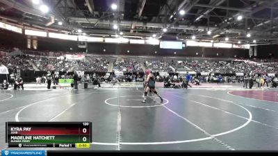 120 lbs Cons. Round 4 - Kyra Pay, Juab vs Madeline Hatchett, Glenns Ferry