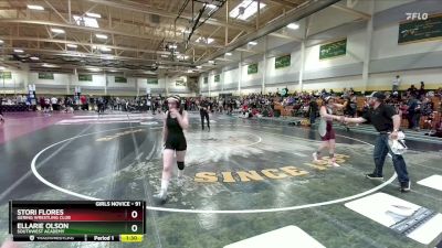 91 lbs Round 4 - Ellarie Olson, Southwest Academy vs Stori Flores, Gering Wrestling Club