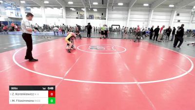 96 lbs Consolation - Zachary Korenkiewicz, M. A. C. Wrestling vs Mason Fitzsimmons, Rhode Rage WC